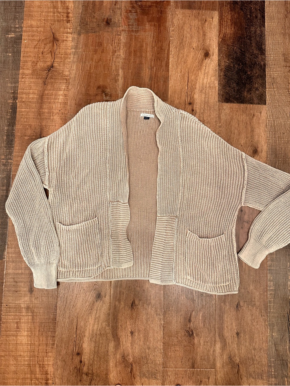 American eagle rib novelty wash cardigan size M